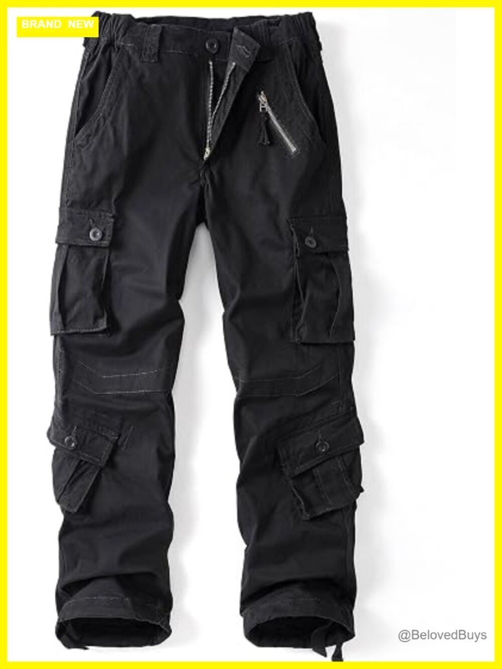 Camo Cargo Pants for Women 9 Pockets Casual Hiking Work Combat